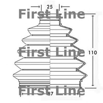 FIRST LINE fcb2336 -  Пыльник, приводной вал